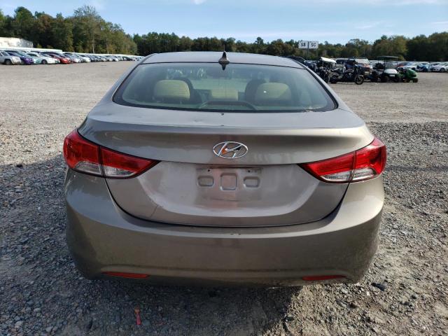 5NPDH4AE5DH165496 - 2013 HYUNDAI ELANTRA GLS TAN photo 6