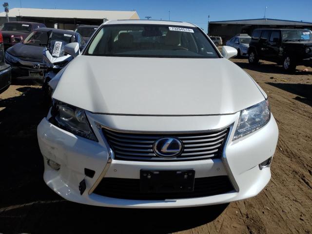 JTHBW1GG7E2072758 - 2014 LEXUS ES 300H WHITE photo 5