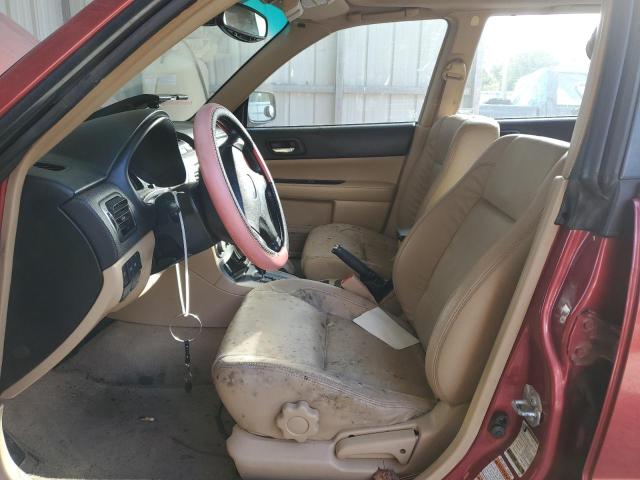 JF1SG65684H764163 - 2004 SUBARU FORESTER 2.5XS წითელი ფოტო 7