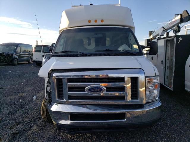 1FDWE3FL1EDB19573 - 2014 FORD ECONOLINE E350 SUPER DUTY CUTAWAY VAN WHITE photo 5