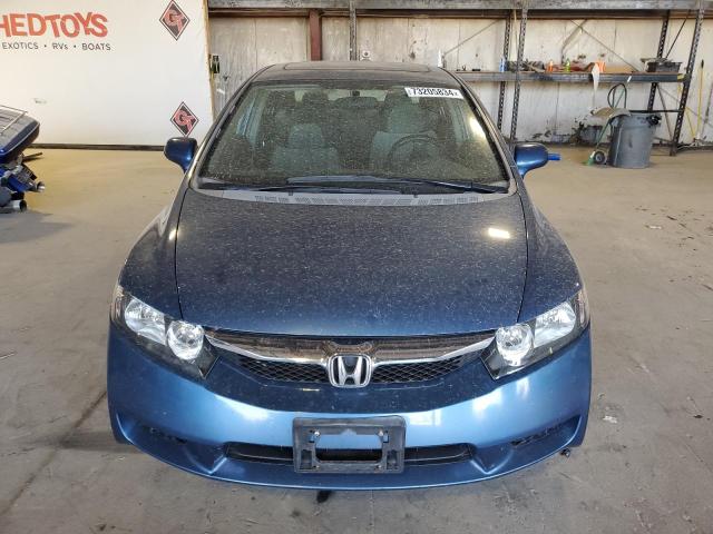 19XFA16879E000219 - 2009 HONDA CIVIC EX BLUE photo 5