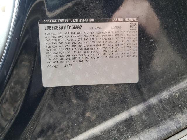 LRBFXBSA7LD156992 - 2020 BUICK ENVISION PREFERRED BLACK photo 12