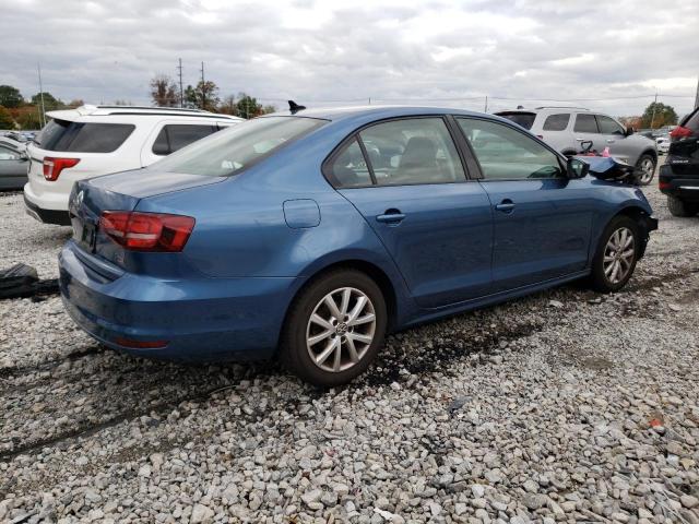 3VWD67AJ5GM249284 - 2016 VOLKSWAGEN JETTA SE BLUE photo 3