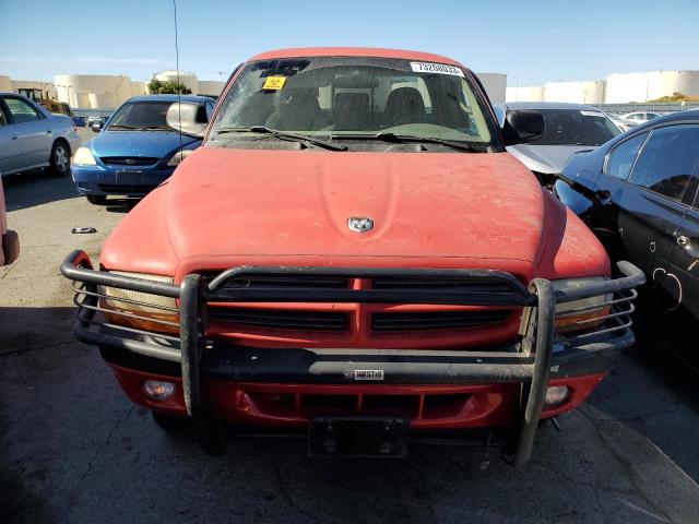 1B7GG22N41S193984 - 2001 DODGE DAKOTA RED photo 5