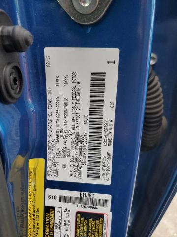 5TFUW5F15HX628040 - 2017 TOYOTA TUNDRA DOUBLE CAB SR/SR5 BLUE photo 12