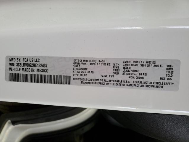 3C6LRVDG2RE132437 - 2024 RAM PROMASTER 2500 HIGH WHITE photo 13