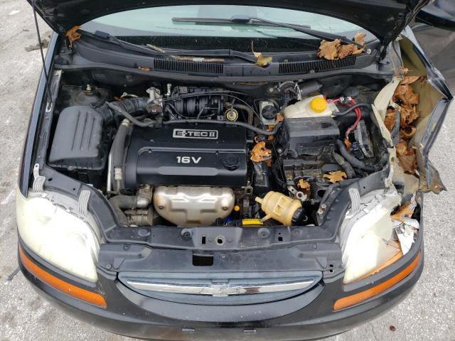 KL1TD62685B326427 - 2005 CHEVROLET AVEO BASE BLACK photo 11