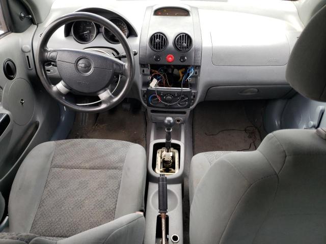 KL1TD62685B326427 - 2005 CHEVROLET AVEO BASE BLACK photo 8