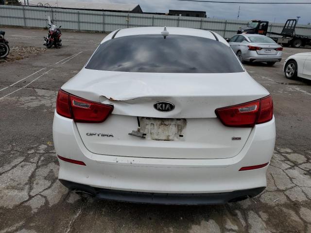 KNAGM4A73F5648026 - 2015 KIA OPTIMA LX WHITE photo 6