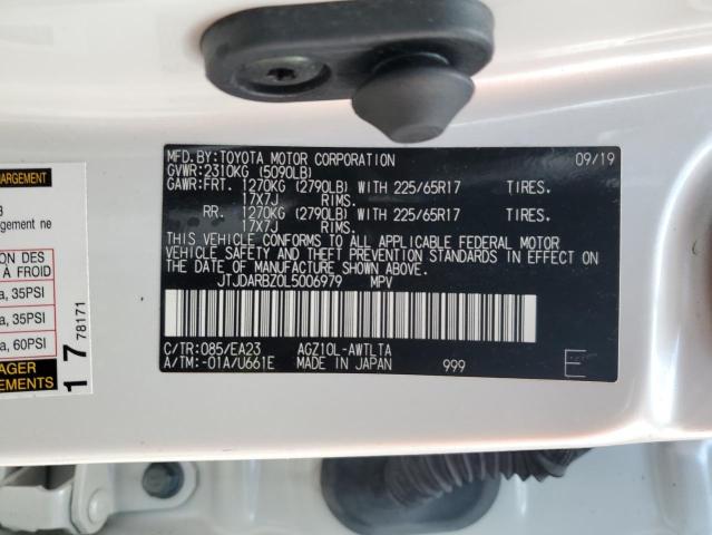 JTJDARBZ0L5006979 - 2020 LEXUS NX 300 WHITE photo 13