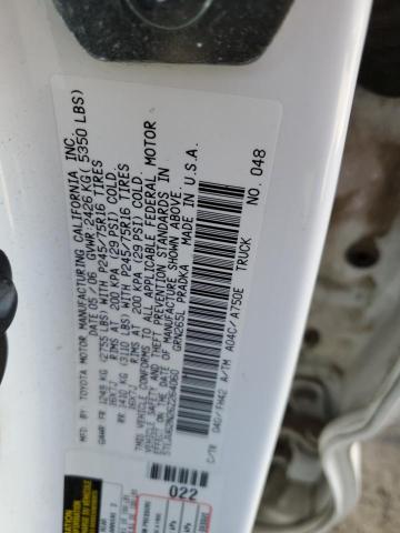 5TEJU62N26Z264060 - 2006 TOYOTA TACOMA DOUBLE CAB PRERUNNER WHITE photo 12