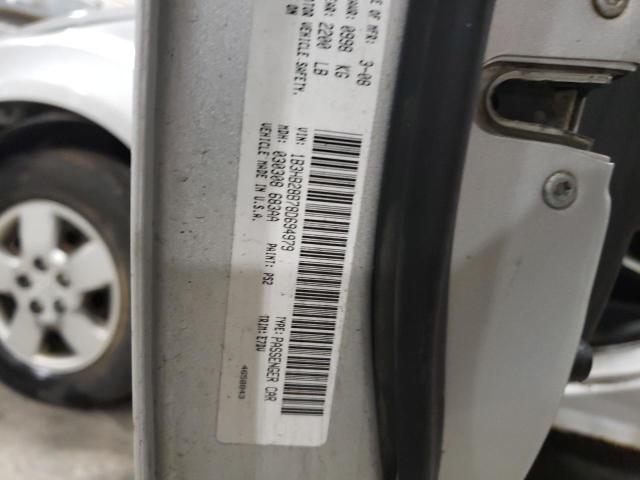 1B3HB28B78D694979 - 2008 DODGE CALIBER SILVER photo 12