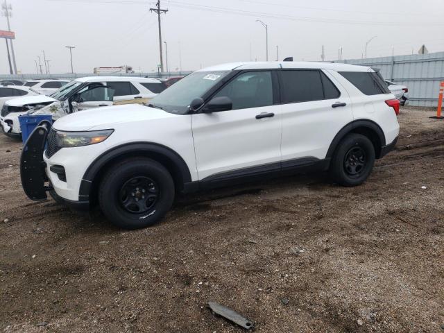 1FM5K8AB2MGB83585 - 2021 FORD EXPLORER POLICE INTERCEPTOR თეთრი ფოტო 1