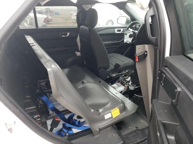 1FM5K8AB2MGB83585 - 2021 FORD EXPLORER POLICE INTERCEPTOR თეთრი ფოტო 10