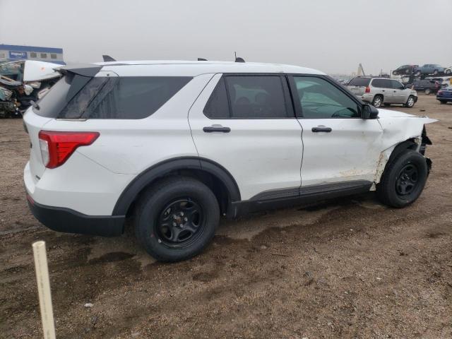 1FM5K8AB2MGB83585 - 2021 FORD EXPLORER POLICE INTERCEPTOR თეთრი ფოტო 3
