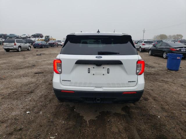 1FM5K8AB2MGB83585 - 2021 FORD EXPLORER POLICE INTERCEPTOR თეთრი ფოტო 6