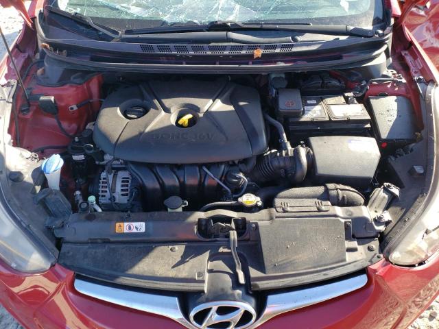 KMHDH4AE8FU366992 - 2015 HYUNDAI ELANTRA SE RED photo 11