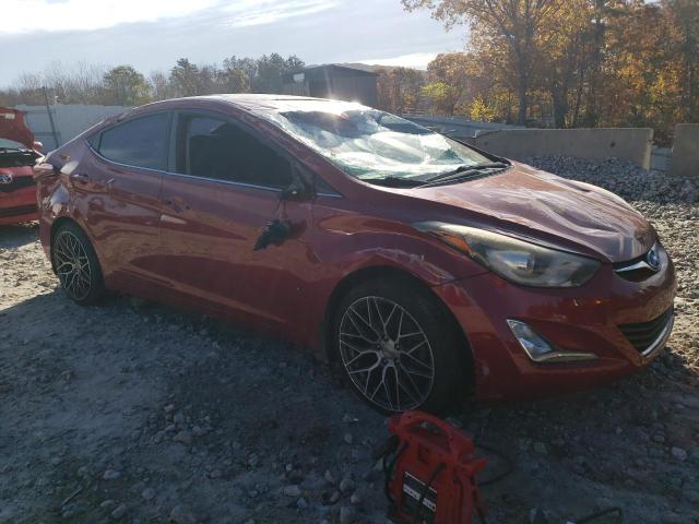 KMHDH4AE8FU366992 - 2015 HYUNDAI ELANTRA SE RED photo 4