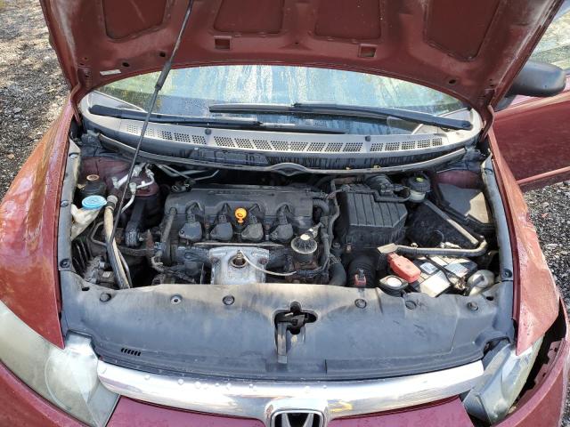 2HGFA16367H015835 - 2007 HONDA CIVIC DX RED photo 11