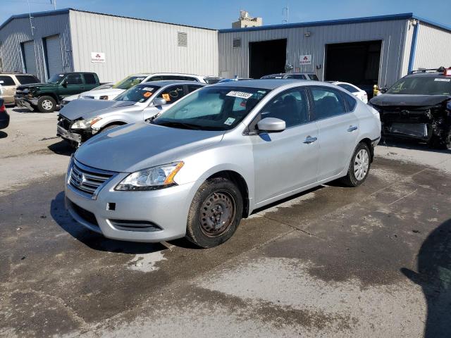 3N1AB7AP4DL710730 - 2013 NISSAN SENTRA S SILVER photo 1