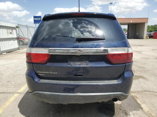 1C4RDJAGXDC598339 - 2013 DODGE DURANGO SXT BLUE photo 6