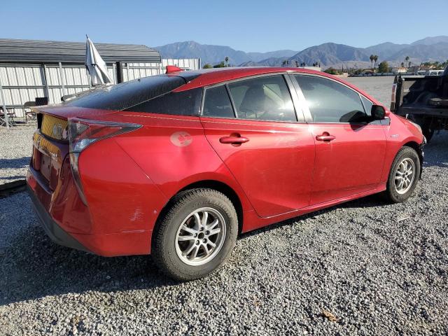 JTDKBRFU9J3058464 - 2018 TOYOTA PRIUS RED photo 3