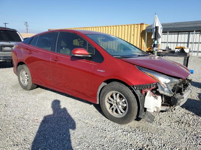 JTDKBRFU9J3058464 - 2018 TOYOTA PRIUS RED photo 4