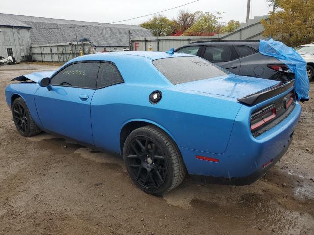 2C3CDZBT9FH912714 - 2015 DODGE CHALLENGER SXT PLUS BLUE photo 2