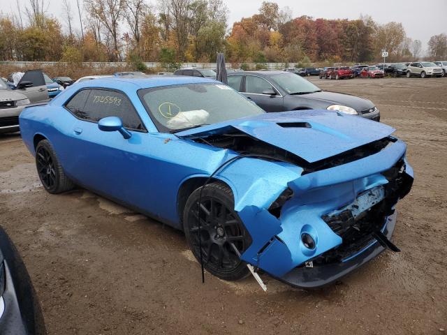 2C3CDZBT9FH912714 - 2015 DODGE CHALLENGER SXT PLUS BLUE photo 4