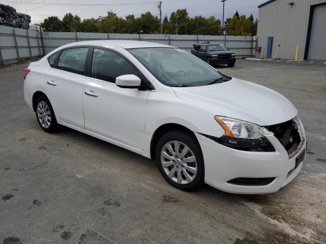 3N1AB7AP1EY328255 - 2014 NISSAN SENTRA S WHITE photo 4