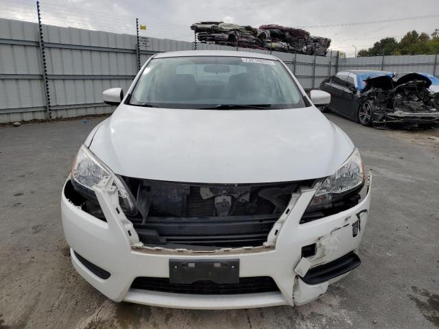 3N1AB7AP1EY328255 - 2014 NISSAN SENTRA S WHITE photo 5