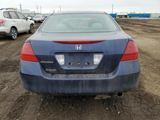 JHMCM56157C014675 - 2007 HONDA ACCORD VALUE BLUE photo 6