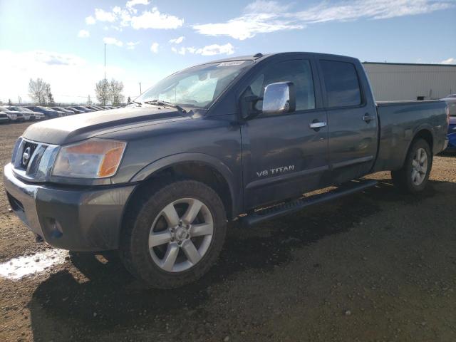 1N6AA07F18N319026 - 2008 NISSAN TITAN XE SILVER photo 1