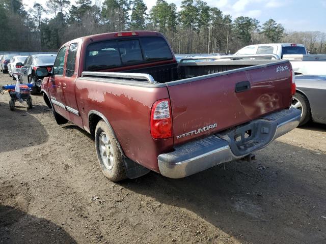 5TBRU34136S465483 - 2006 TOYOTA TUNDRA ACCESS CAB SR5 BURGUNDY photo 2