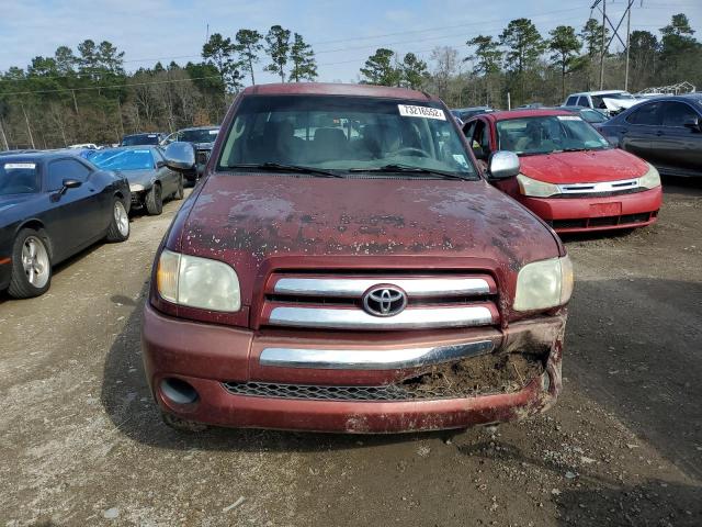 5TBRU34136S465483 - 2006 TOYOTA TUNDRA ACCESS CAB SR5 BURGUNDY photo 5