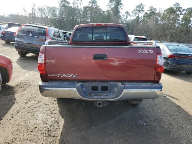 5TBRU34136S465483 - 2006 TOYOTA TUNDRA ACCESS CAB SR5 BURGUNDY photo 6