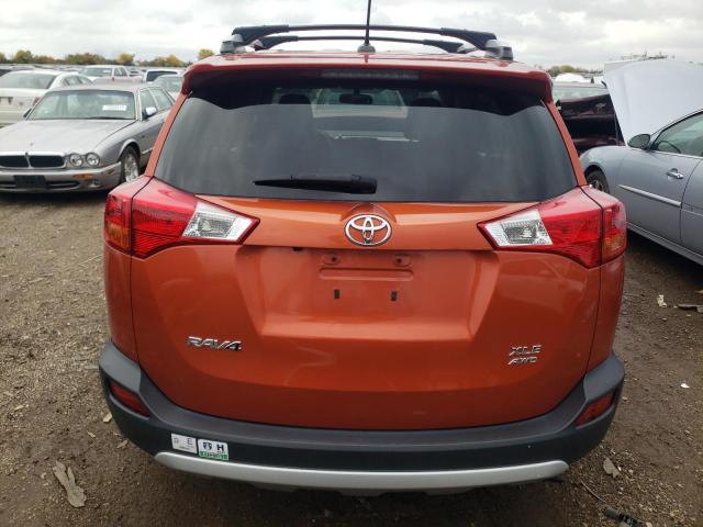 JTMRFREV6FD162019 - 2015 TOYOTA RAV4 XLE ORANGE photo 6