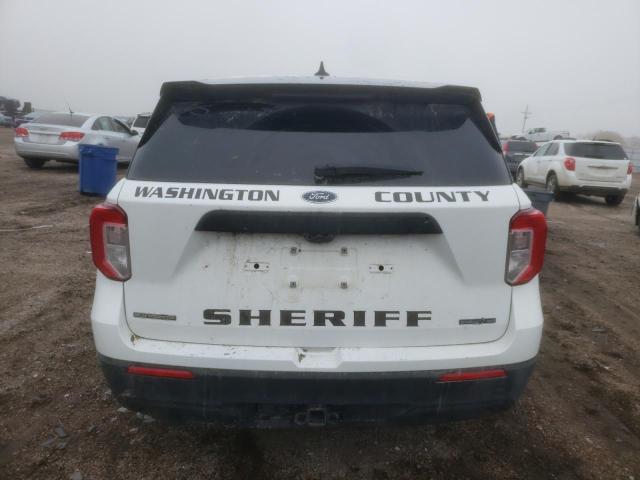 1FM5K8AC7NGB17589 - 2022 FORD EXPLORER POLICE INTERCEPTOR WHITE photo 6