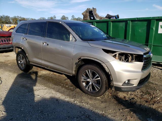 5TDKKRFH2GS130356 - 2016 TOYOTA HIGHLANDER XLE GOLD photo 4