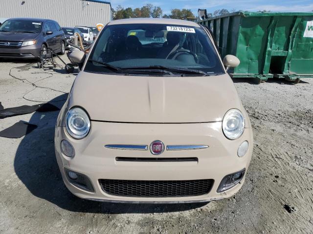 3C3CFFBR7CT332099 - 2012 FIAT 500 SPORT BEIGE photo 5