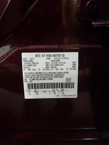 2LMPJ8LR5JBL13095 - 2018 LINCOLN MKX RESERVE Բորդո լուսանկար 14