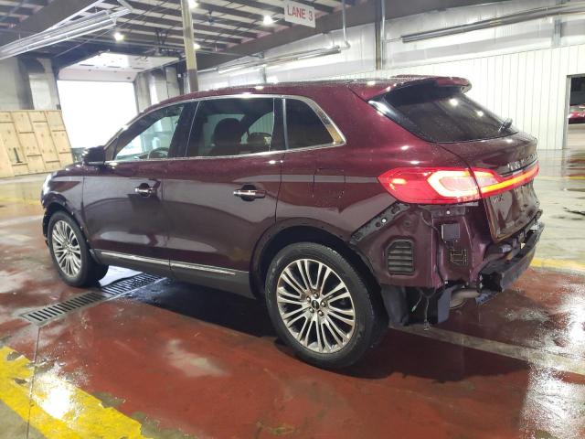 2LMPJ8LR5JBL13095 - 2018 LINCOLN MKX RESERVE Բորդո լուսանկար 2