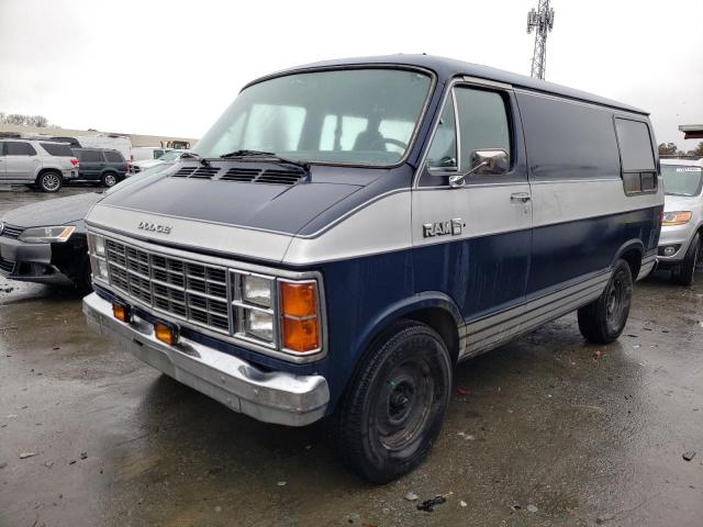 2B7GB13H9EK279616 - 1984 DODGE RAM VAN B150 BLUE photo 1