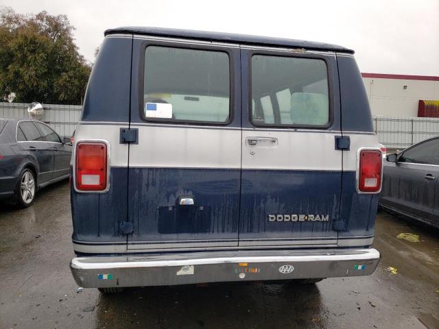 2B7GB13H9EK279616 - 1984 DODGE RAM VAN B150 BLUE photo 6