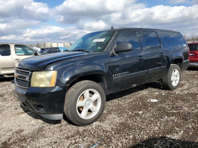 1GNFK16387J299843 - 2007 CHEVROLET SUBURBAN K1500 BLACK photo 1