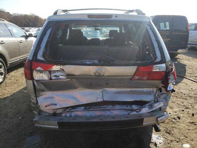 5TDZA23C34S169017 - 2004 TOYOTA SIENNA CE GRAY photo 6