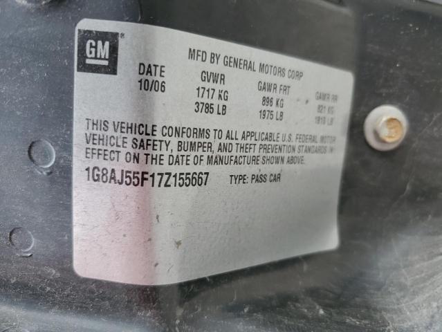 1G8AJ55F17Z155667 - 2007 SATURN ION LEVEL 2 灰色 照片 13