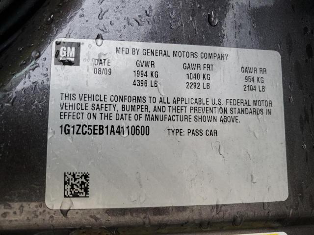 1G1ZC5EB1A4110600 - 2010 CHEVROLET MALIBU 1LT 灰色 照片 12