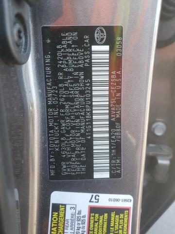 4T1G11BK8PU103245 - 2023 TOYOTA CAMRY SE NIGHT SHADE GRAY photo 13