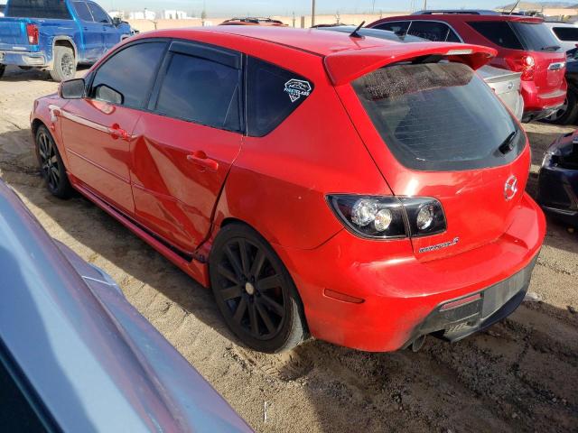 JM1BK34L371730336 - 2007 MAZDA SPEED 3 წითელი ფოტო 2